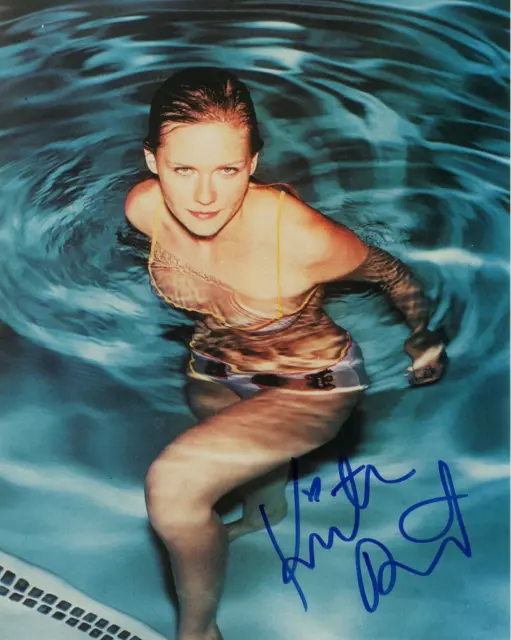 Kirsten Dunst Signed Autograph 8X10 Photo Super Sexy In The Pool Full Signature