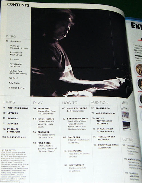 No Label Packing STEINWAY PIANO, ROLAND G-70, Korg Kontrol49 in 2005 Keyboard Magazine ...