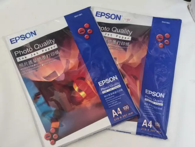 Epson S041061 A4 Photo Paper pack of 100 Plus open pack with 50+ sheets