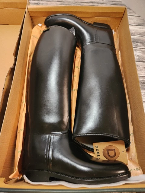 Dublin Women's Arderin Tall Leather Field Boots - Black, Size 9.5 Regular, Equestrian Riding Boots