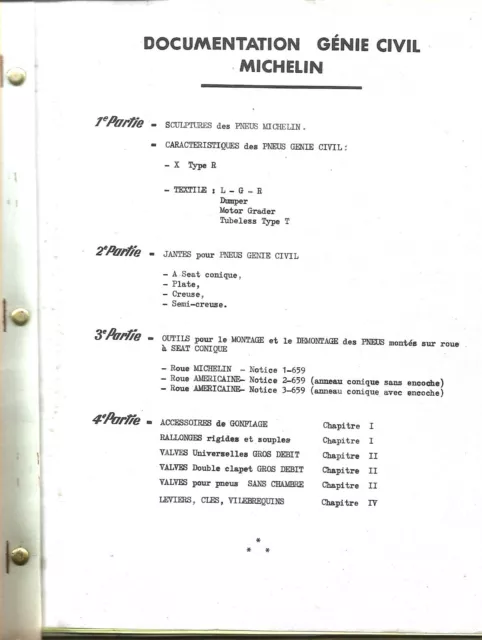 Documentation technique Génie civil Pneus Michelin 2