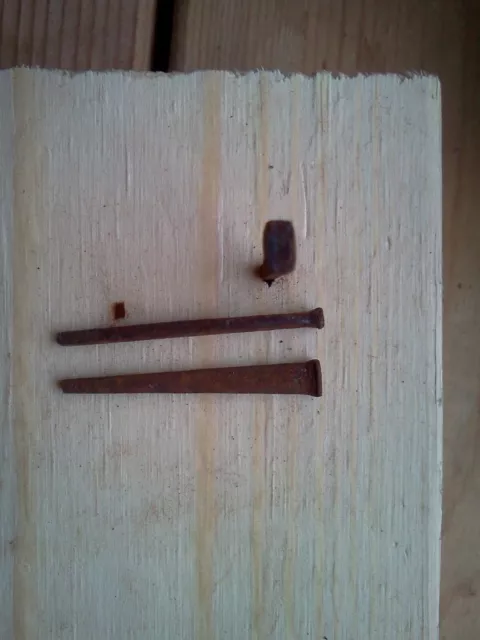 Antique Vintage Square nails,  1850 (cir)  never used  1 1/4 inches long 2