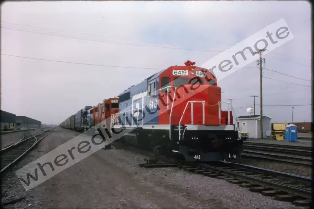 Original Slide GTW Grand Trunk Western 6419 EMD SD40-2 Proviso ILL 1989