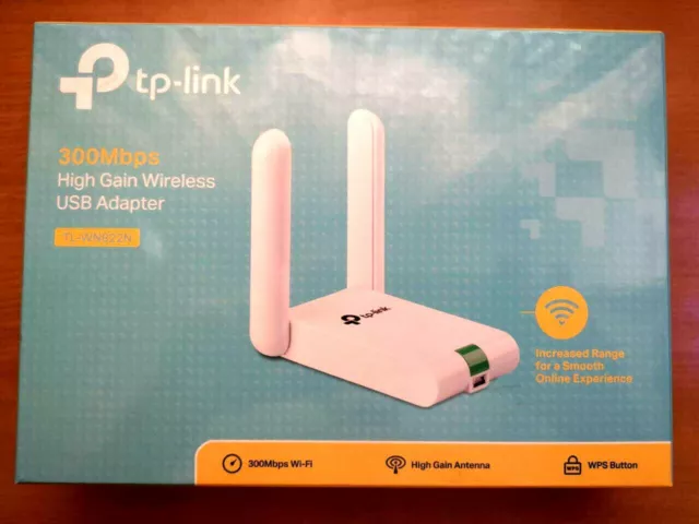 ANTENA ADAPTADOR WIFI USB INALAMBRICO - TP-LINK TL-WN822N 300 Mbps - NUEVO