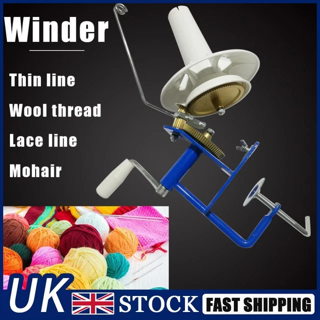 thumbnail image 2 of LAMXD Jumbo Metal Yarn Winder Hand Operated - 10 Ounce Capacity With Thread Cutter Scissors For Knitting & Crochet 2 of 9
