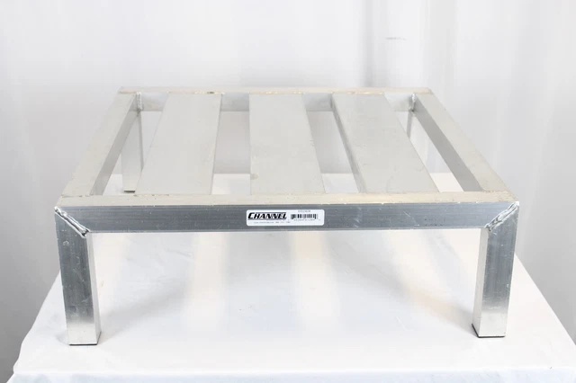 Open Box Channel HD2424 E-Channel 24" x 24" Heavy-Duty Vented Dunnage Rack