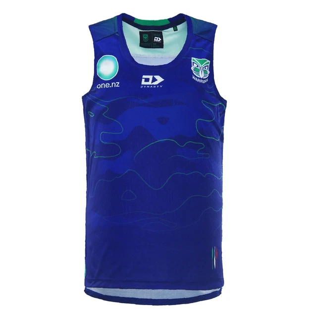 NRL 2024 TRAINING Singlet New Zealand Warriors Royal Blue Adult