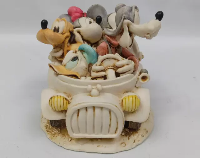 1997 Harmony Kingdom Walt Disney Fabulous Five Out for a Drive Trinket Box READ