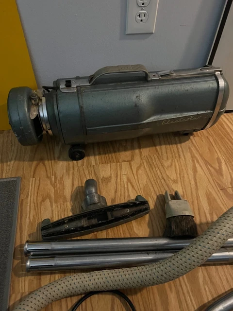 Vintage Electrolux Metal Canister Vacuum Cleaner Model E BLUE