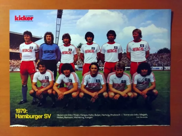 Hamburger SV,Mannschaftsfoto,1. BL,Dt. Meister 1979,Kicker,DIN A4,ungeklebt⚽👍