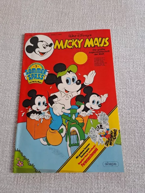 Micky Maus Comicheft Nr. 29/1982 komplett mit Beilagen