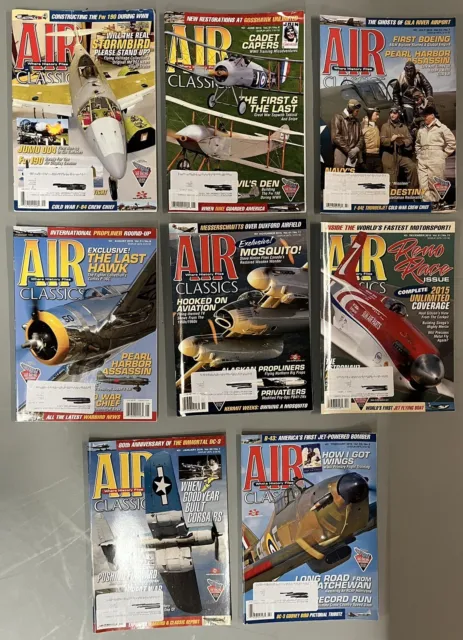 2015/2016 Air Classics Magazine Collection & Flight Journal and More Lot