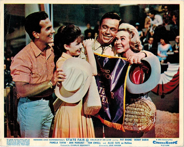 Orig 8x10 COLOR State Fair - ALICE FAYE - TOM EWELL - PAT BOONE - PAMELA TIFFIN