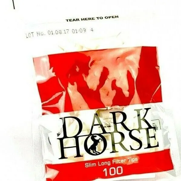 3000 Filtri Dark Horse Slim Long Wrapped - 6x22mm (30 buste da 100 pezzi)