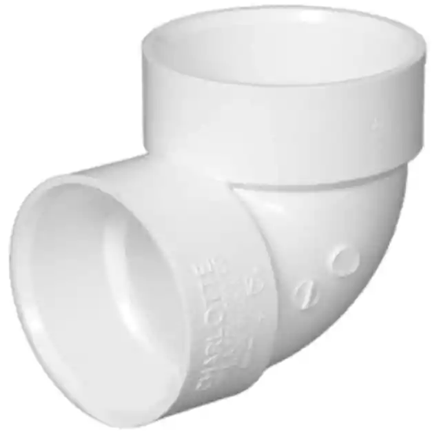 3.8cm PVC Dwv 90-Degree Hub X Hub Lüftungsschlitz Ellenbogen