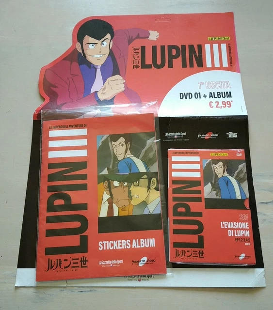 Adesivo Sticker Lupin III (Lupen) 14x11 Cm – Nero Lucido – Alta Qualità Antigraffio Per Auto O Superfici