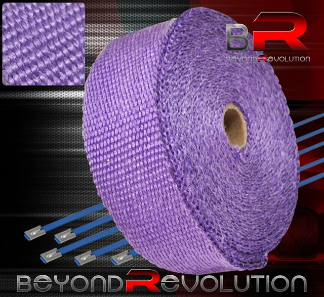 30 Feet High Temperature Header Piping Aluminum Color Heat Wrap Cover Pr