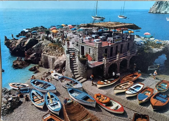 Cartolina Capri Napoli Marina Piccola viaggiata