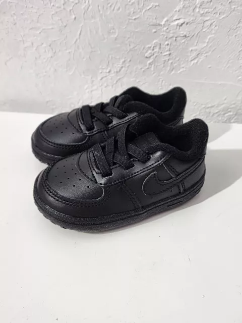 Nike Force 1 Crib Infant Baby Sneaker Shoes Black Size 4C CK2201 001