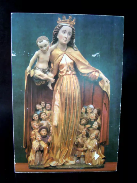 Madonna mit Kind Ikone Bild auf Echt Holz 30,5x20,5 cm Holzbild Druck Religiös