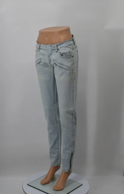 JEANS DENIM SKINNY Da Donna Pierre Balmain Paris Donna Eu 38 Grigi