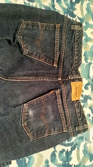 Vintage Levi's 517 Orange Tab Mens 38 X 28 Made in USA Denim Blue Jeans