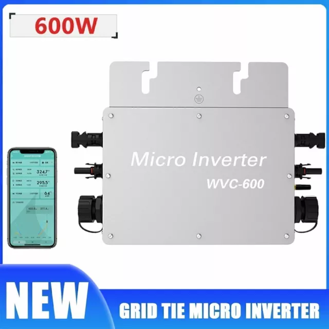 WVC-600 LCD Micro Inverter Solar Grid Tie MPPT Inverter Module DC28-50 LOVE