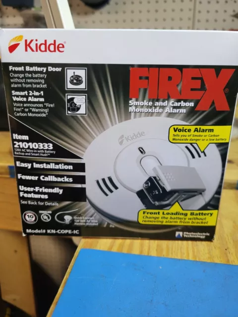 *BRAND NEW* - Kidde FireX KN-COPE-IC Smoke & CO Alarm 21010333 with Voice Alarm 3