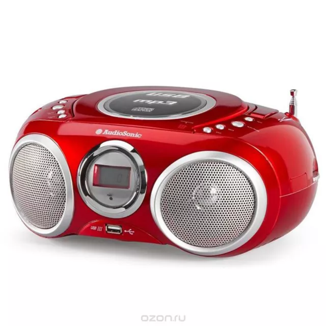 AudioSonic CD570 Stereoradio MP3 Player Kinder CDPlayer Recorder Radio Tuner USB