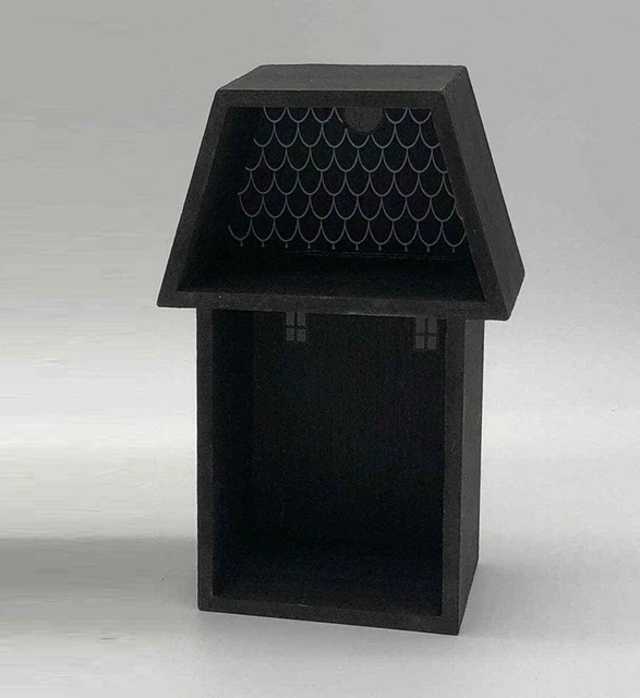 TARGET BULLSEYE COFFIN & Haunted House Wood Shelves Halloween Shelf