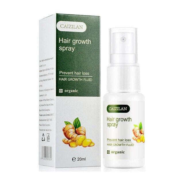 Engibre anti pérdida de cabello spray para el crecimiento del cabello aceite esencial recrecimiento aerosol de jengibre