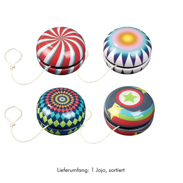 noTrash2003 Light JoJo - YoYo - Yo-Yo in Blue with Batteries for Girls, Boys and Adults