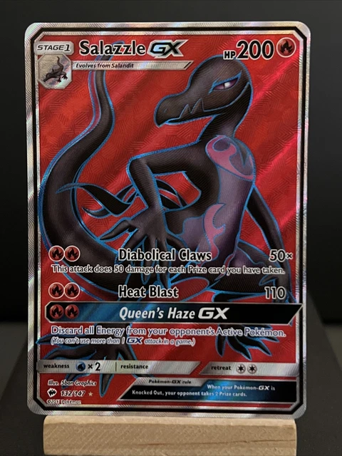 pokemon card Salazzle GX 132/147 Burning Shadows full art rare near mint