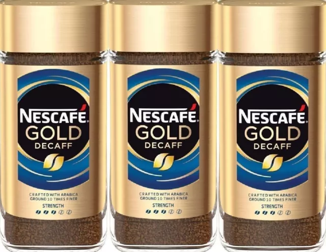 Nescafé Gold Blend Decaff Instant Coffee, 200g Pack Of (3)