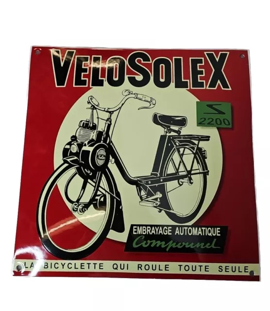 Placa Esmaltados Velosolex La Bicicleta Que Tortuga Toute Sólo