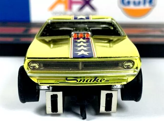 Ho Slot Cars, Barracuda Spectraflame Chrome Plated, AFX / Xtraction Drag Racing.