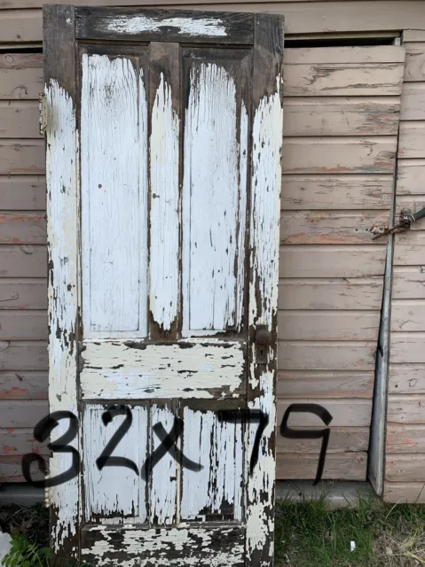 Antique Vintage Farmhouse  Door Primitive Chippy Paint 32x79
