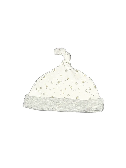 First Impressions Boys White Beanie 3-6 Months
