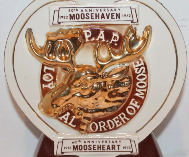 Loyal Order Of Moose, Mooseheart, Moosehaven, Decanter, Royal Halburton-1972-Euc