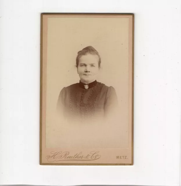 CDV Foto Damenportrait - Metz 1890er