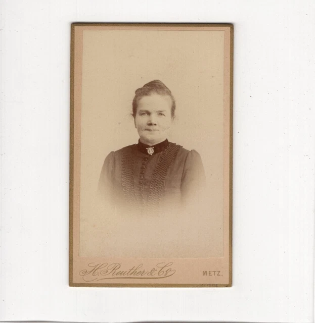 CDV Foto Damenportrait - Metz 1890er