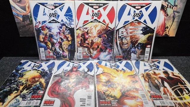 Marvel Comics Avengers Vs X-Men Comic Book Lot Of 7 Comics 2012