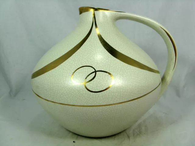 Rare 60´s design Erbaso Edelkeramik jug vase / Seltene  handbemalte Krugvase 315