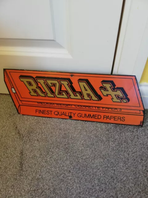 Vintage RIZLA Enamel Sign