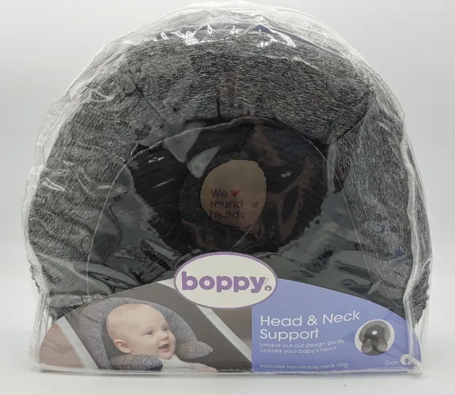 Boppy Head and Neck Support - Charcoal Heathered Brand New 0+ Months