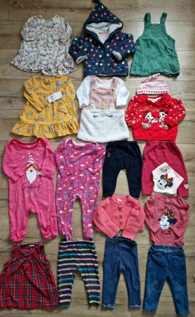 Baby Girl Clothes Bundle 6-9 Months Outfits Mini Club F&F H&M 19 Items