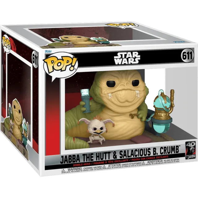Funko POP Star Wars Jabba The Hutt and Salacious B Crumb Figure 611