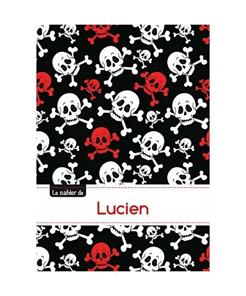 Le carnet de Lucien - Petits carreaux, 96p, A5 - Têtes de mort, XXX