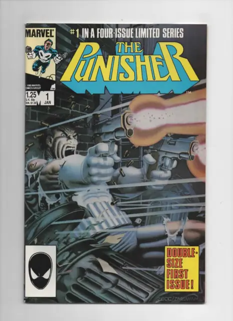Punisher #1 1st mini-series 1986 classic Zeck cover high grade $1 start!