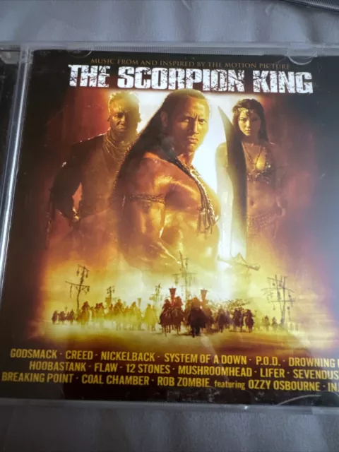 CD The Scorpion King  Soundtrack Rob Zombie Ozzy Sevendust Godsmack Creed P.O.D.